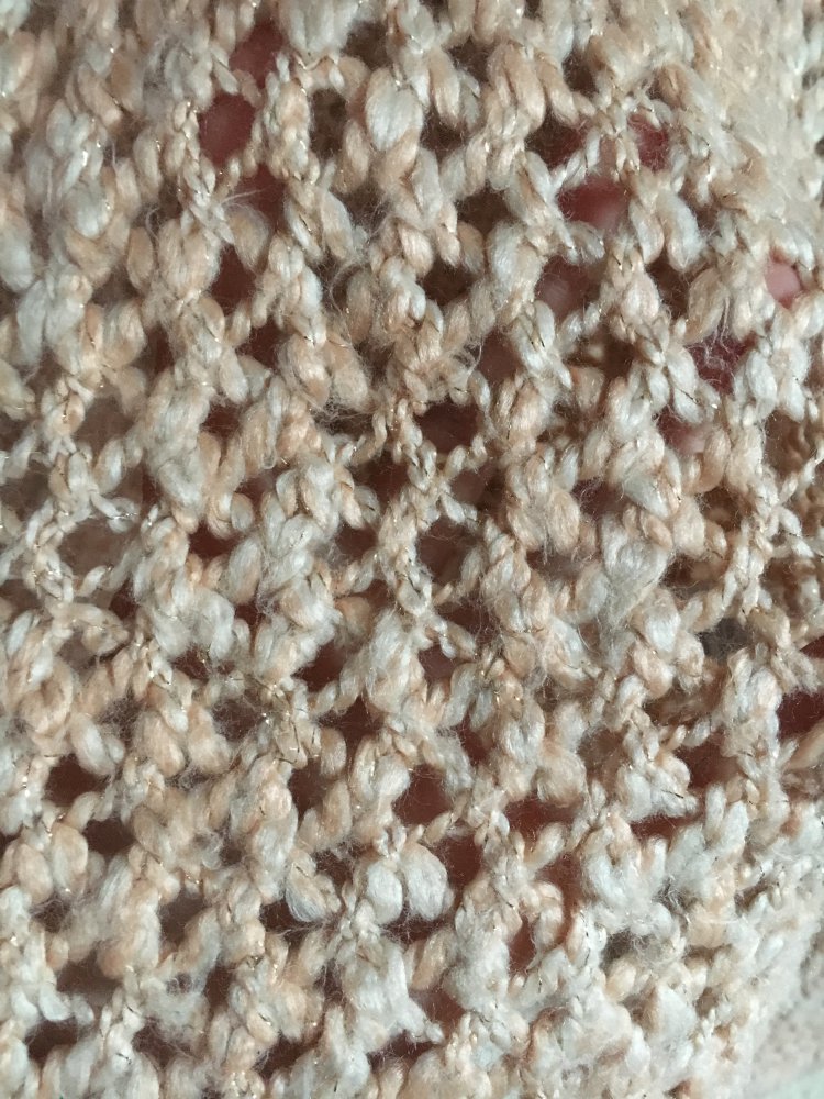 Grobstrick Pullover mit Glitzerfäden