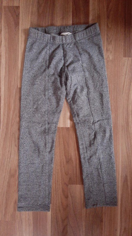 Graumelierte Leggings