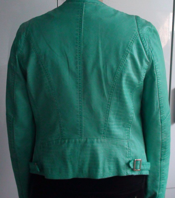 Neu Leder Biker Übergangjacke Gr.36