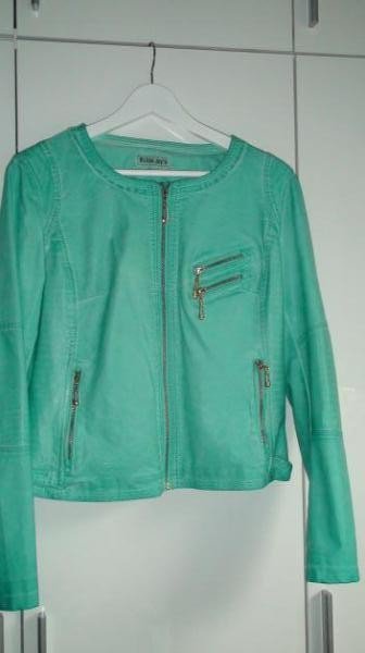 Neu Leder Biker Übergangjacke Gr.36