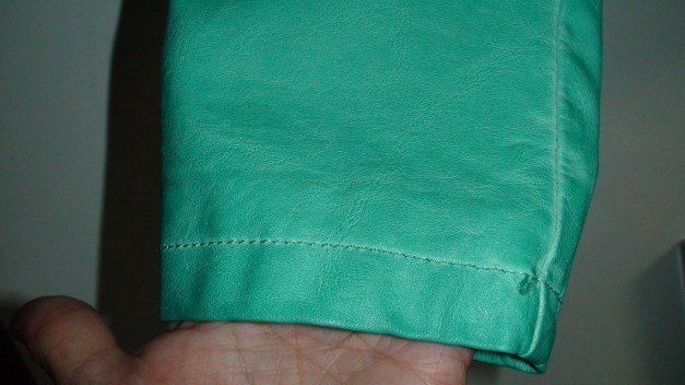 Neu Leder Biker Übergangjacke Gr.36