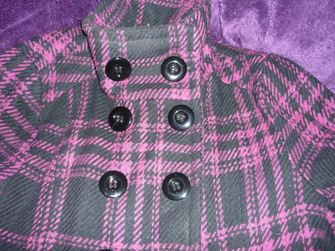 Warmer kurzer  A-förmiger Mantel Gr. 42 Rockabilly Punk