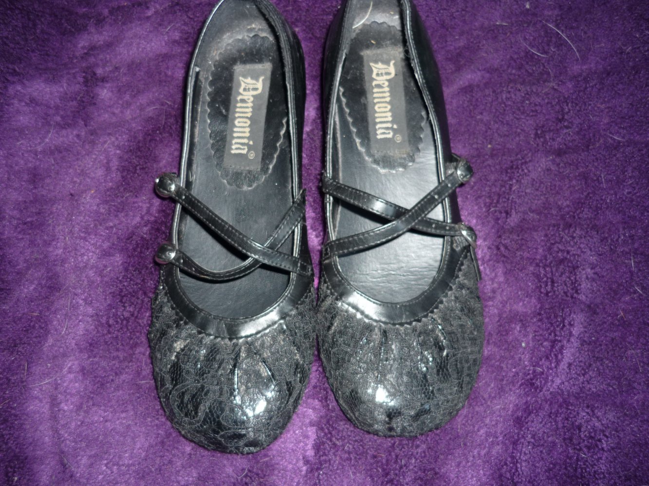 Demonia Gothic Schuhe mit Spitze Gr. 37