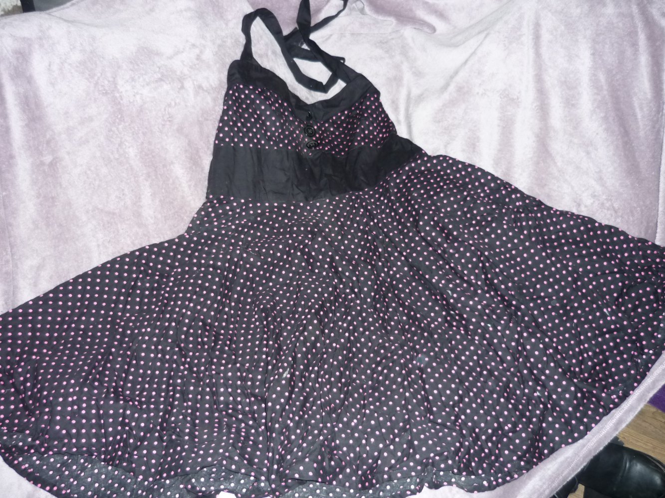 Rockabilly Neckholder Kleid Gr. XXL 44-46 für Petticoat geeignet