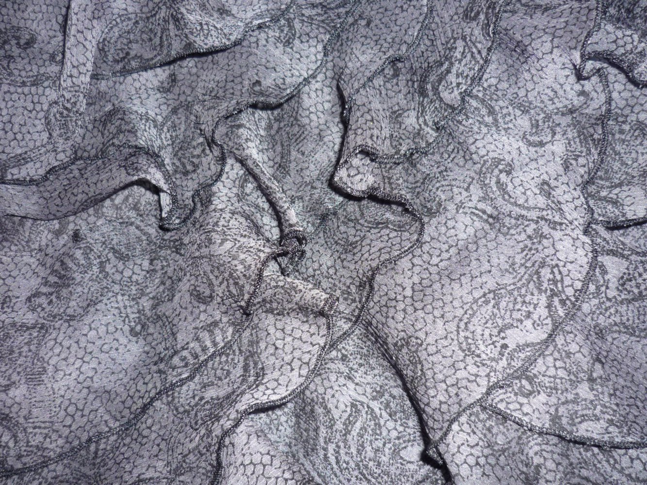 EDC Rock aus mehreren Lagen Chiffon Gr 40 Gothic 