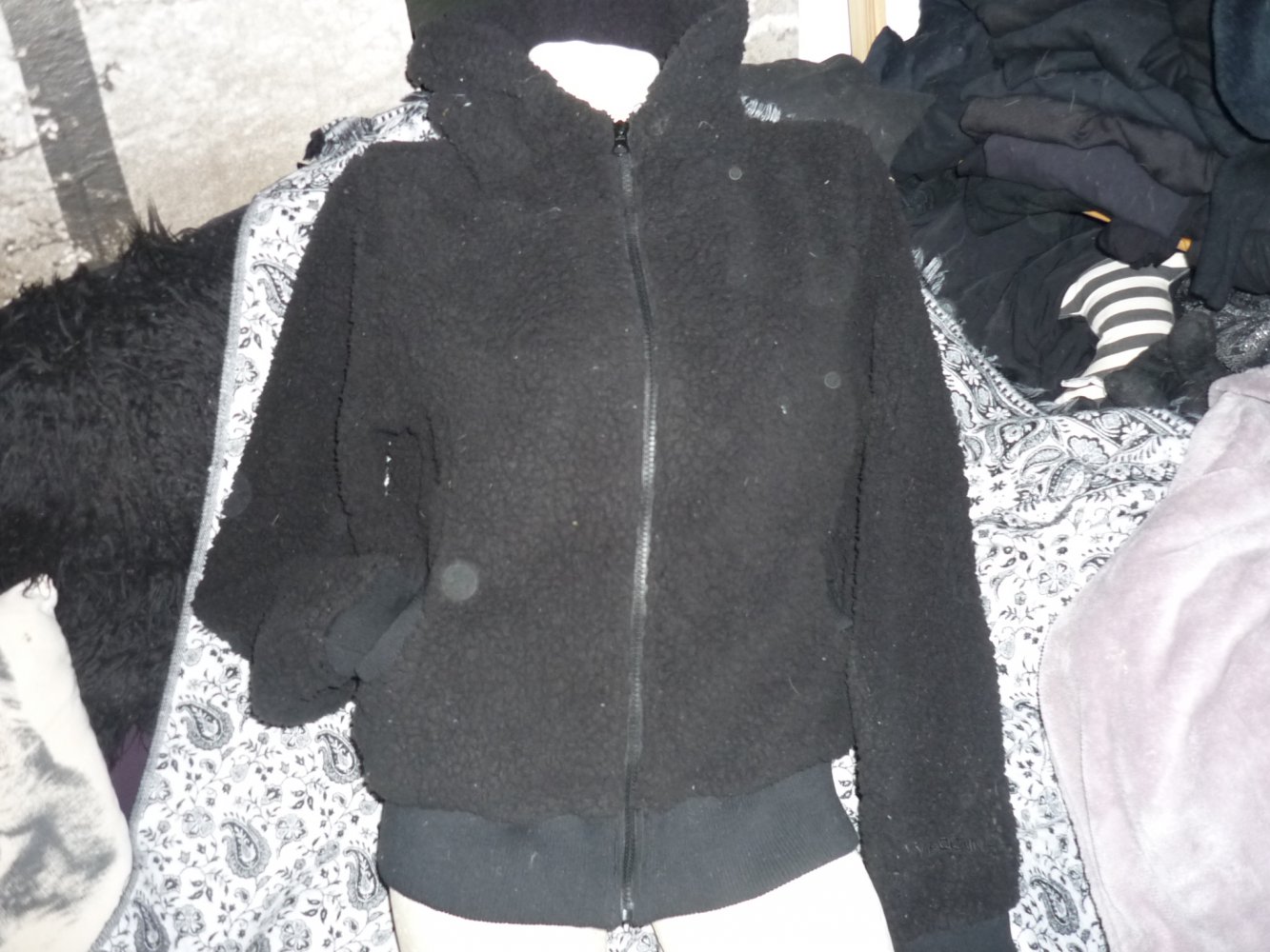 Teddyfell Hoody von Madonna Gothic Punk Gr. XL