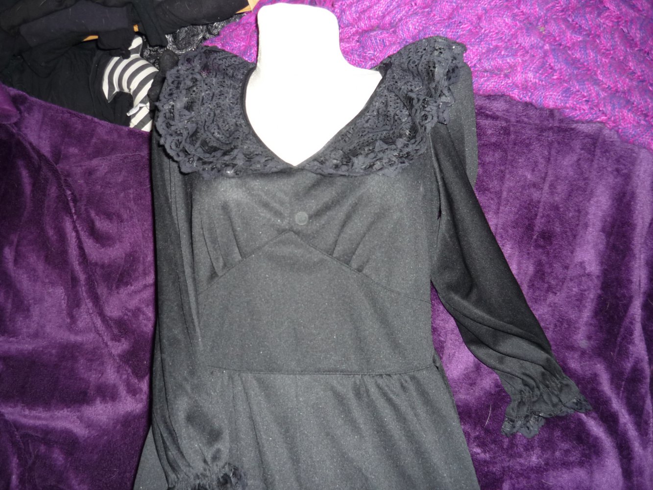Echtes Vitage Kleid Gothic WGT Hippie Gr. 38-40