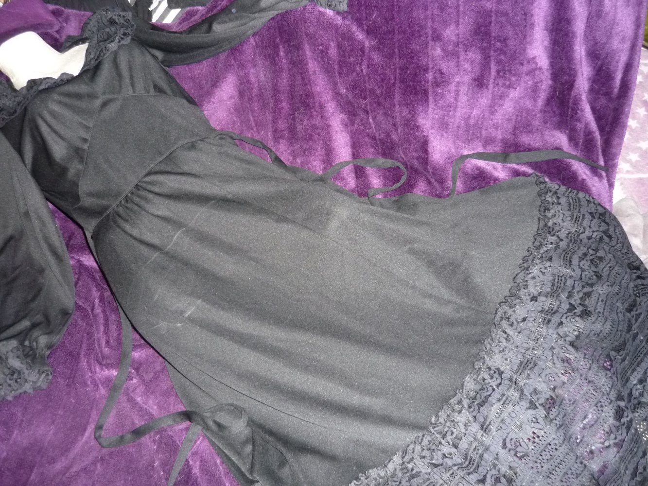 Echtes Vitage Kleid Gothic WGT Hippie Gr. 38-40