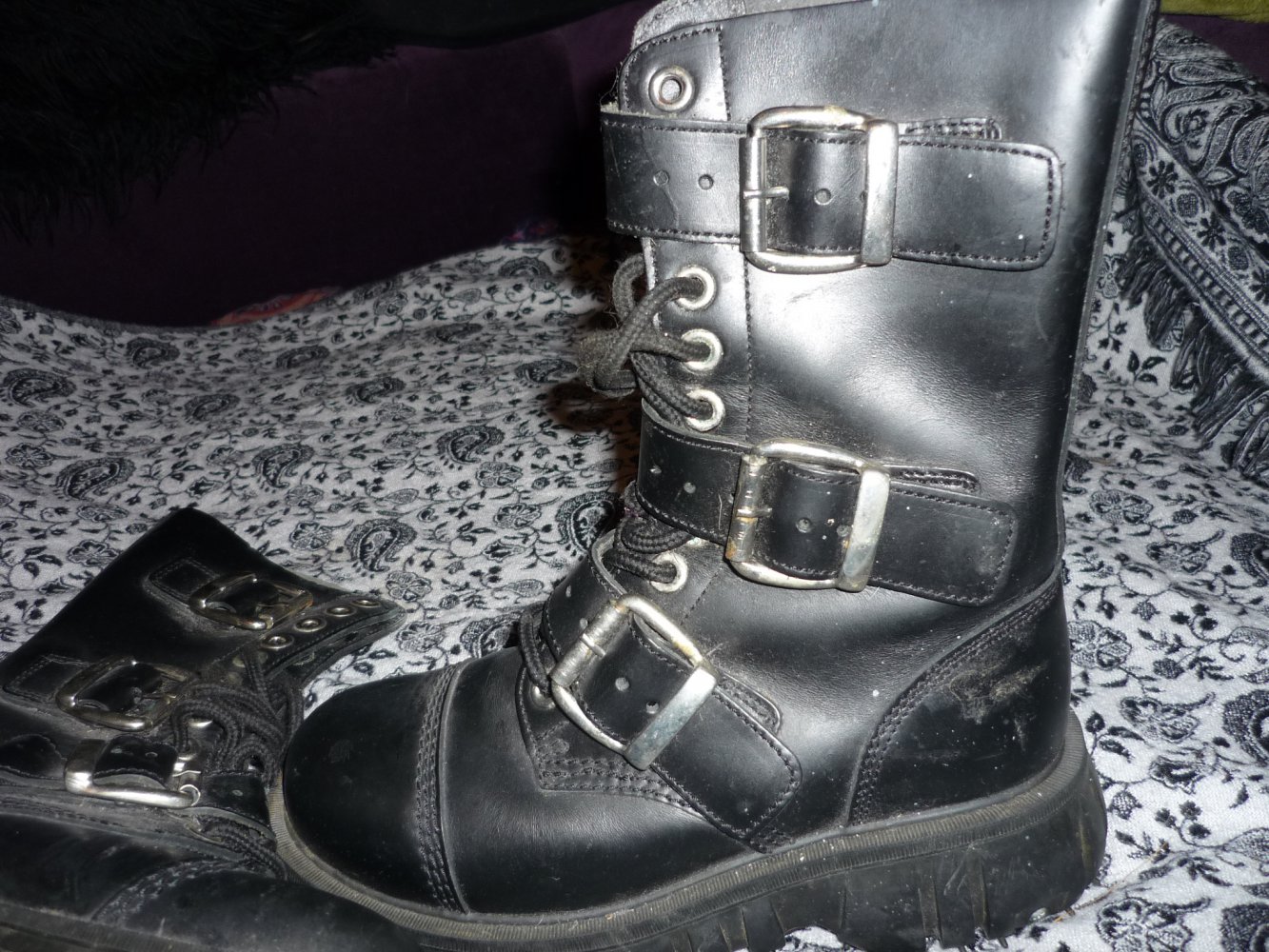 Schnallenrangers Springerstiefel Gothic WGT Cyber Punk Bondage London 37-37,5
