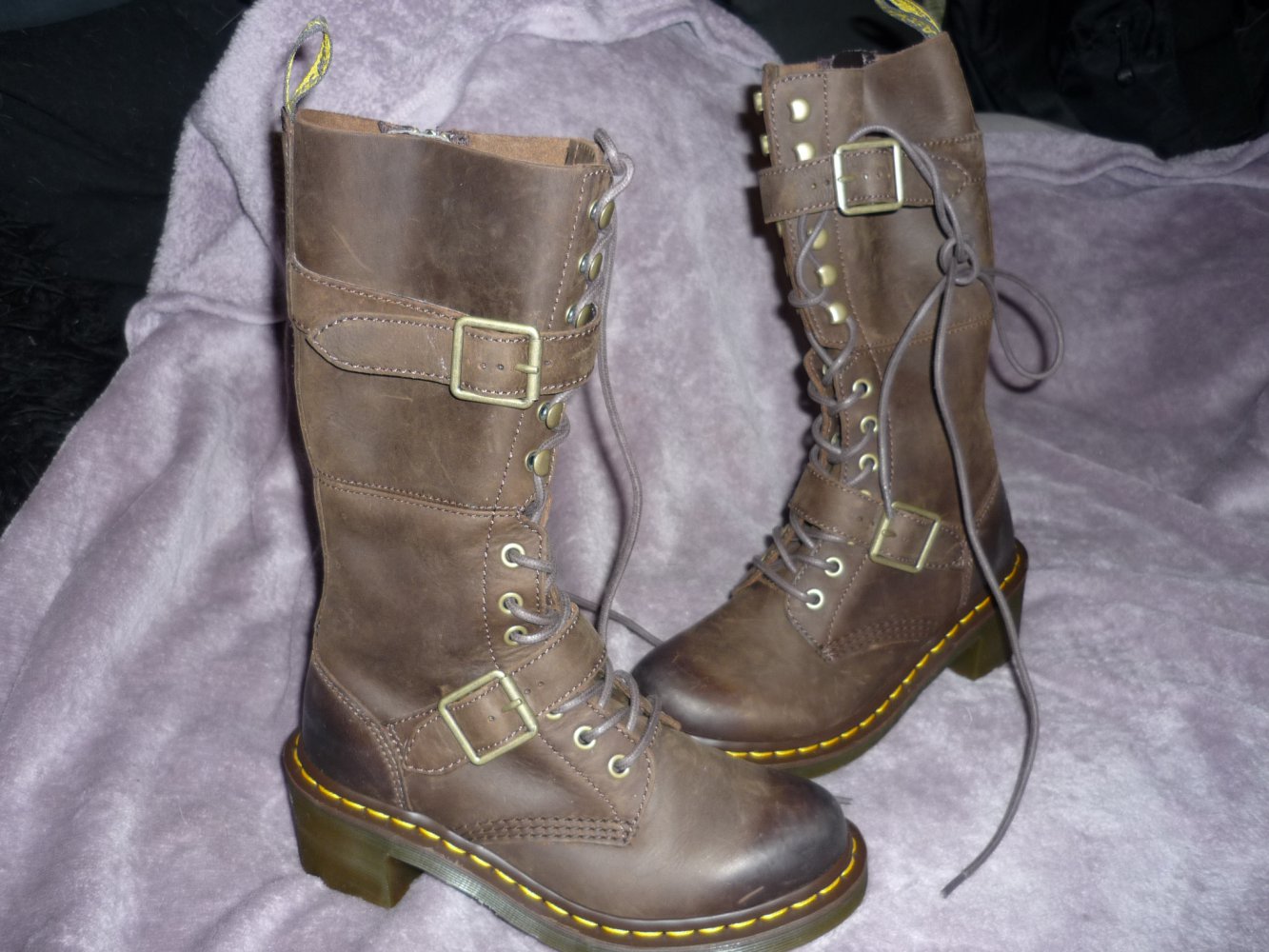 Dr. Martens Josefa Boots NEU! UK4 37 braun