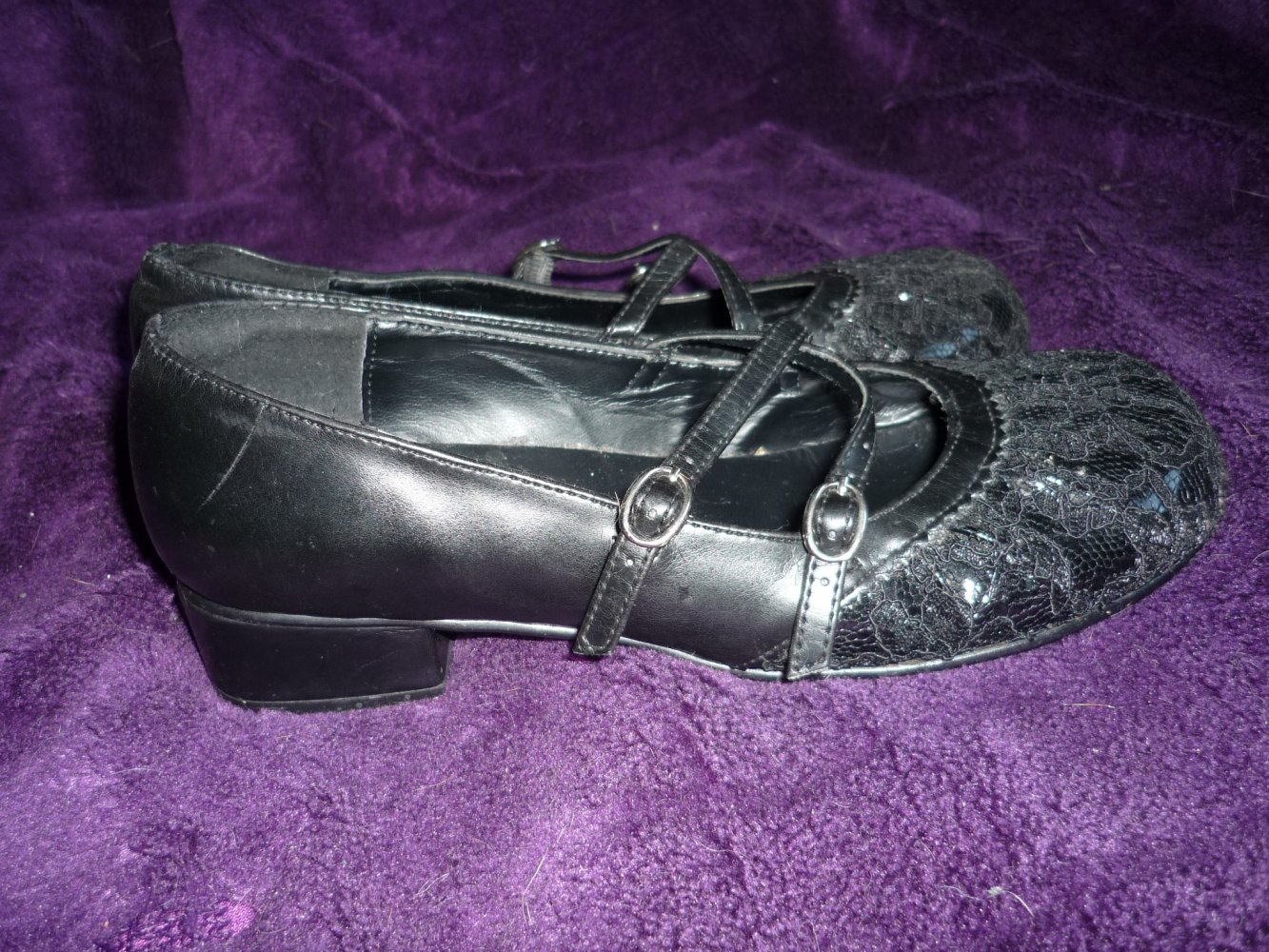 Demonia Gothic Schuhe mit Spitze Gr. 37