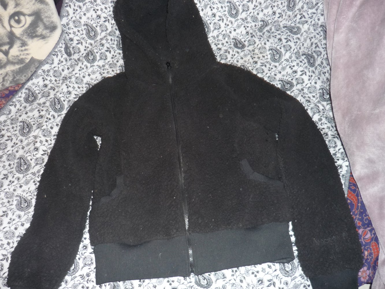 Teddyfell Hoody von Madonna Gothic Punk Gr. XL