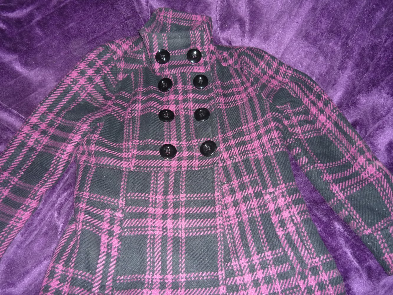 Warmer kurzer  A-förmiger Mantel Gr. 42 Rockabilly Punk