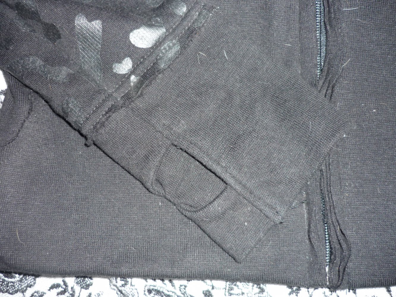 Vixxsin Hoody Leo Print Gothic Cyber Punk Gr. L 40