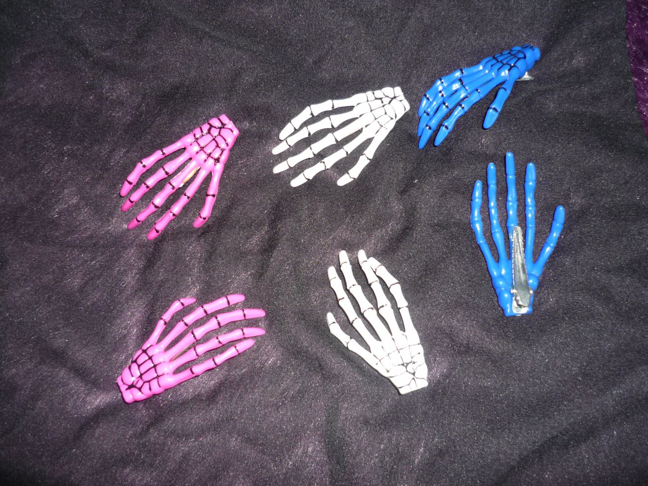 Haarspangen 6 Stück Zombie Gothic Horrorpunk Halloween