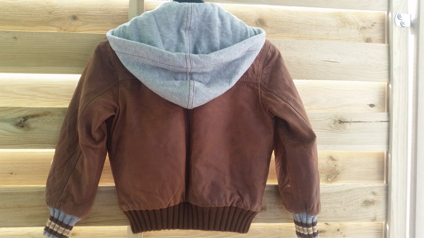 D&G Junior Lammlederjacke mit Kapuze