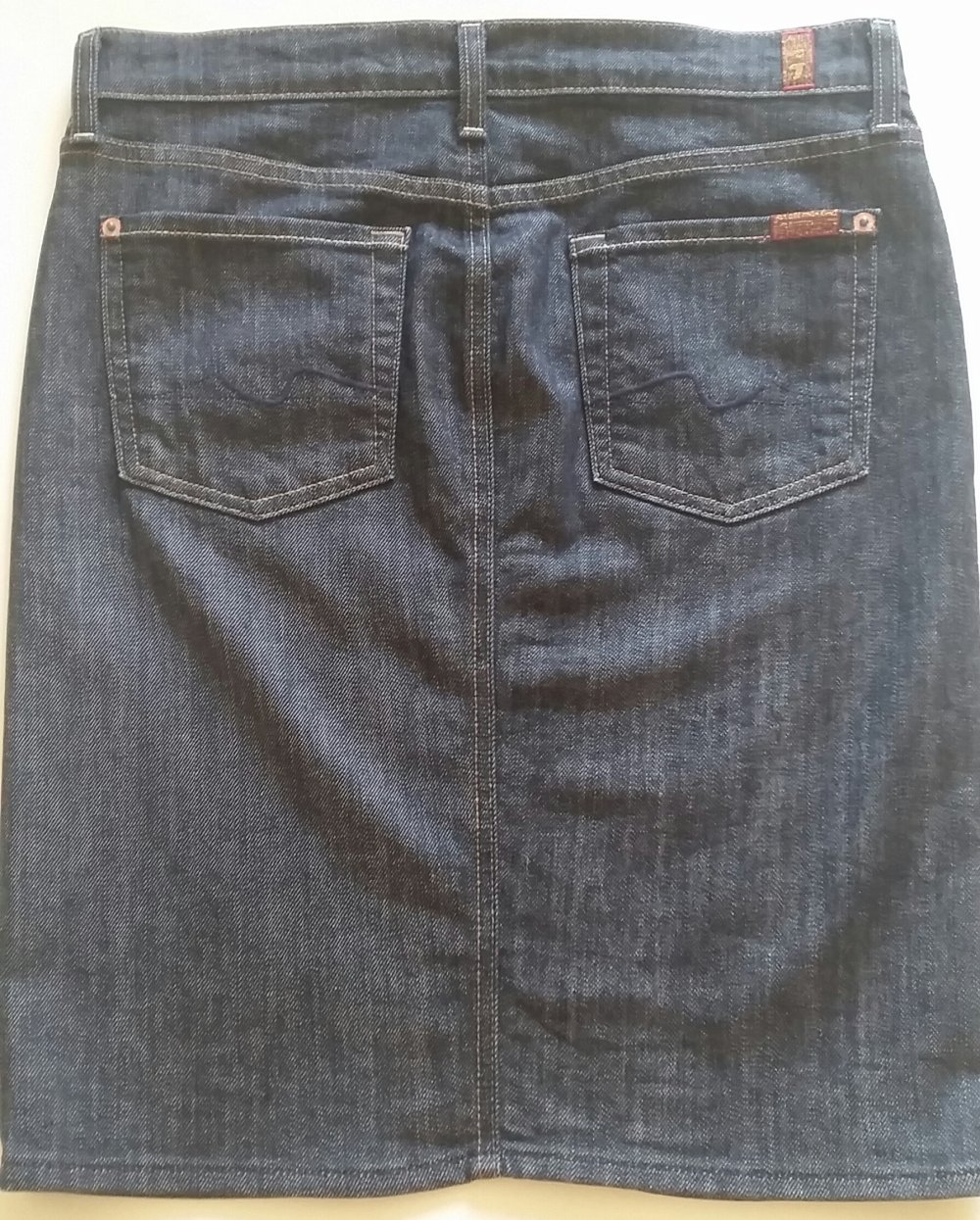 7 for all mankind Jeansrock Seven Stretch Gr. 28 blau **NEU*