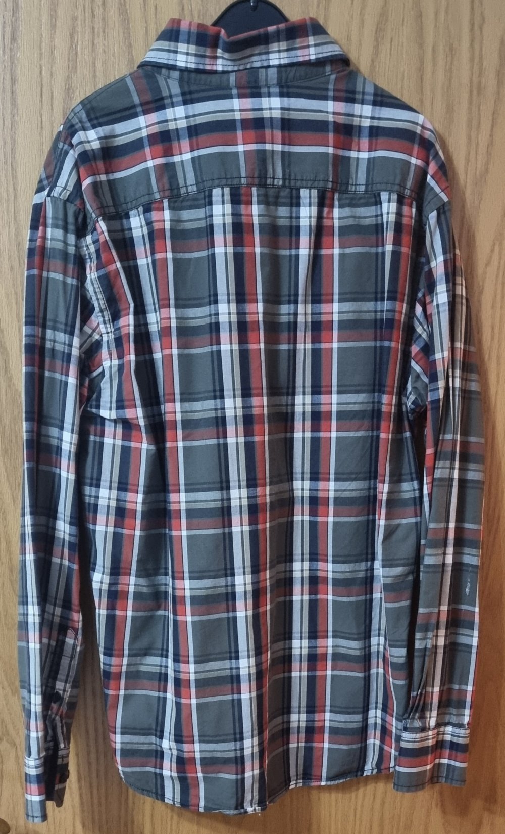 Kariertes Hemd Rot Khaki