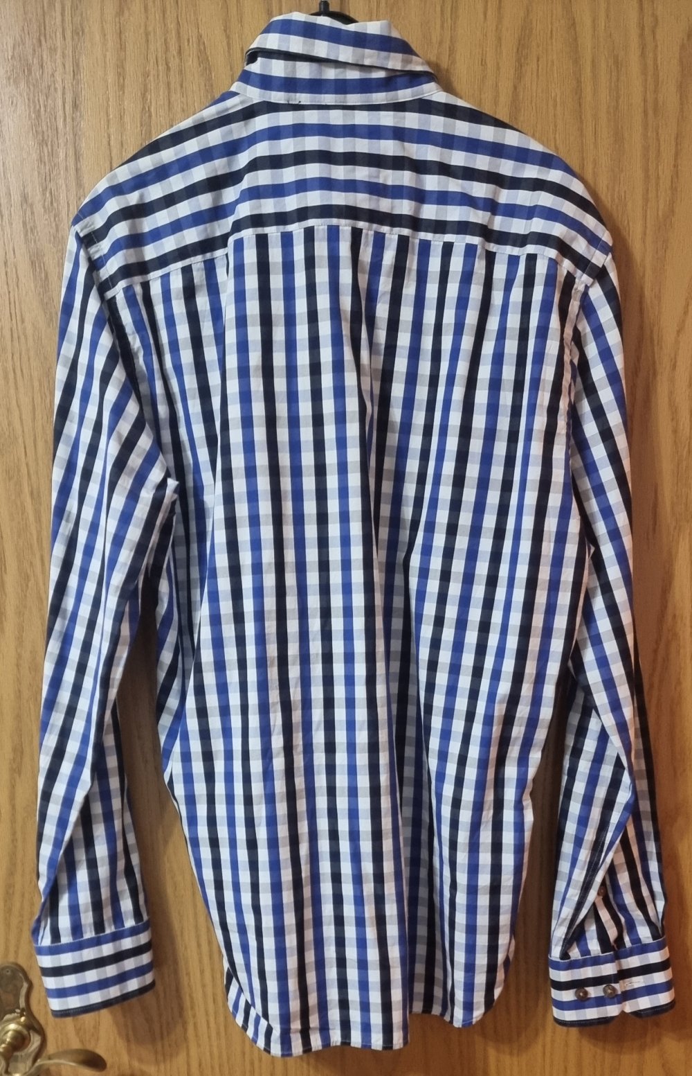 Kariertes Hemd Blau Schwarz Premium