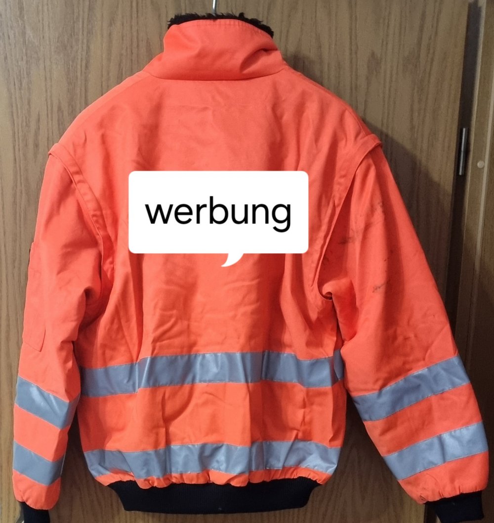 Orangene Warnjacke Korsar