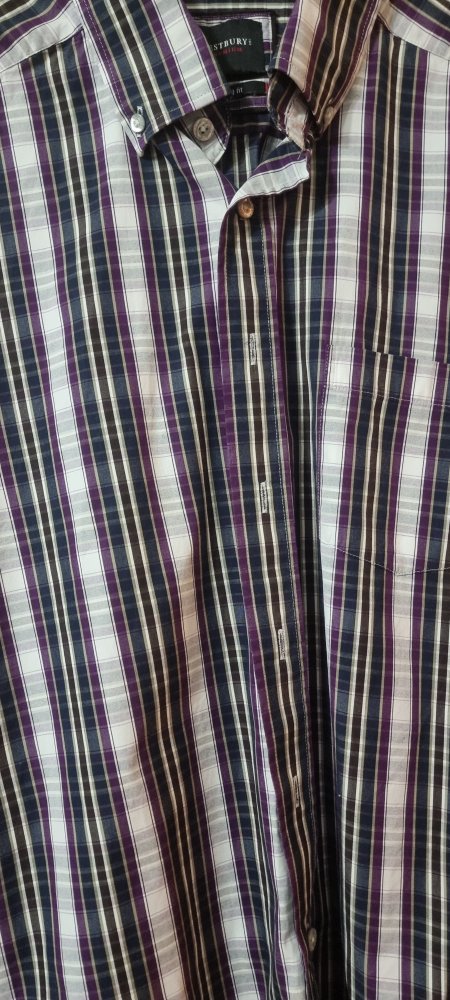 Kariertes Hemd Lila Premium