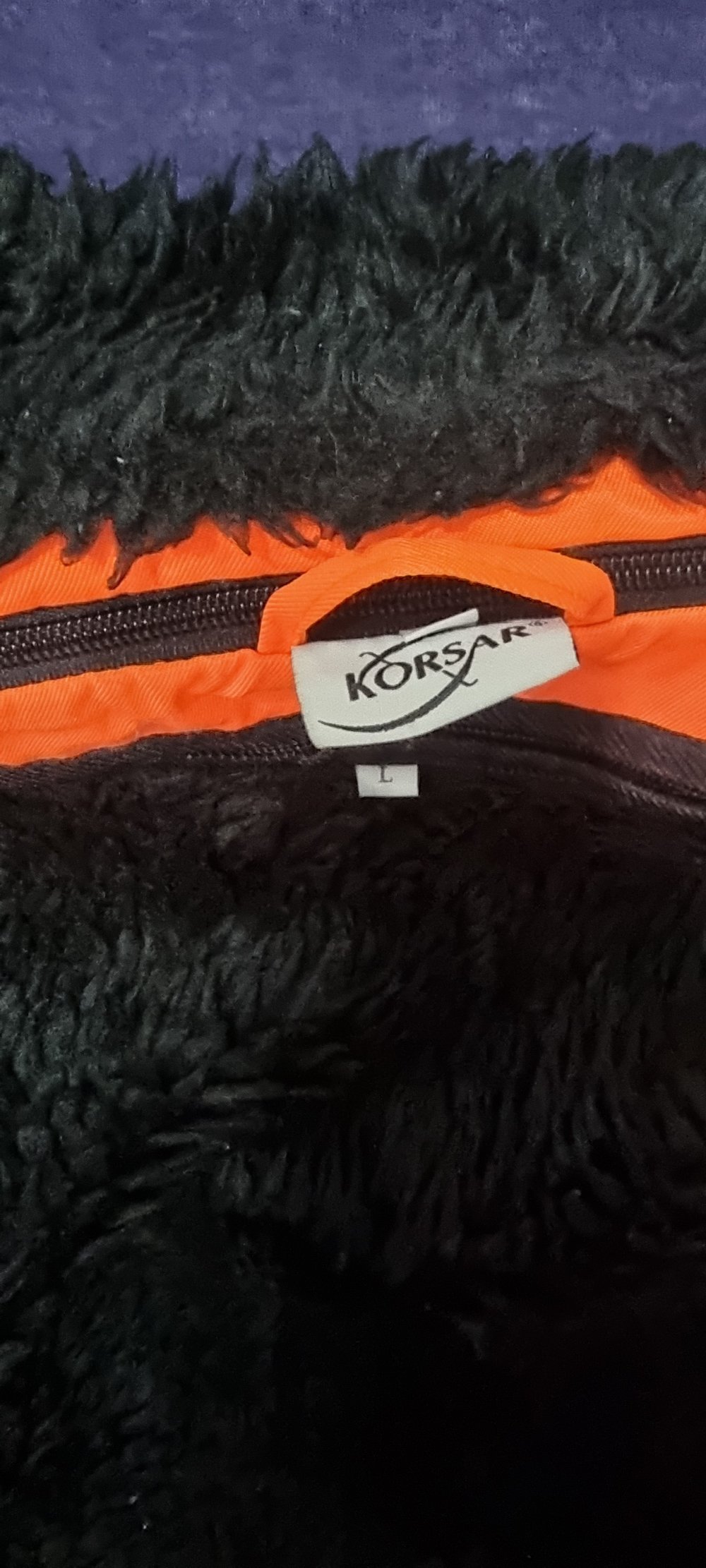 Orangene Warnjacke Korsar