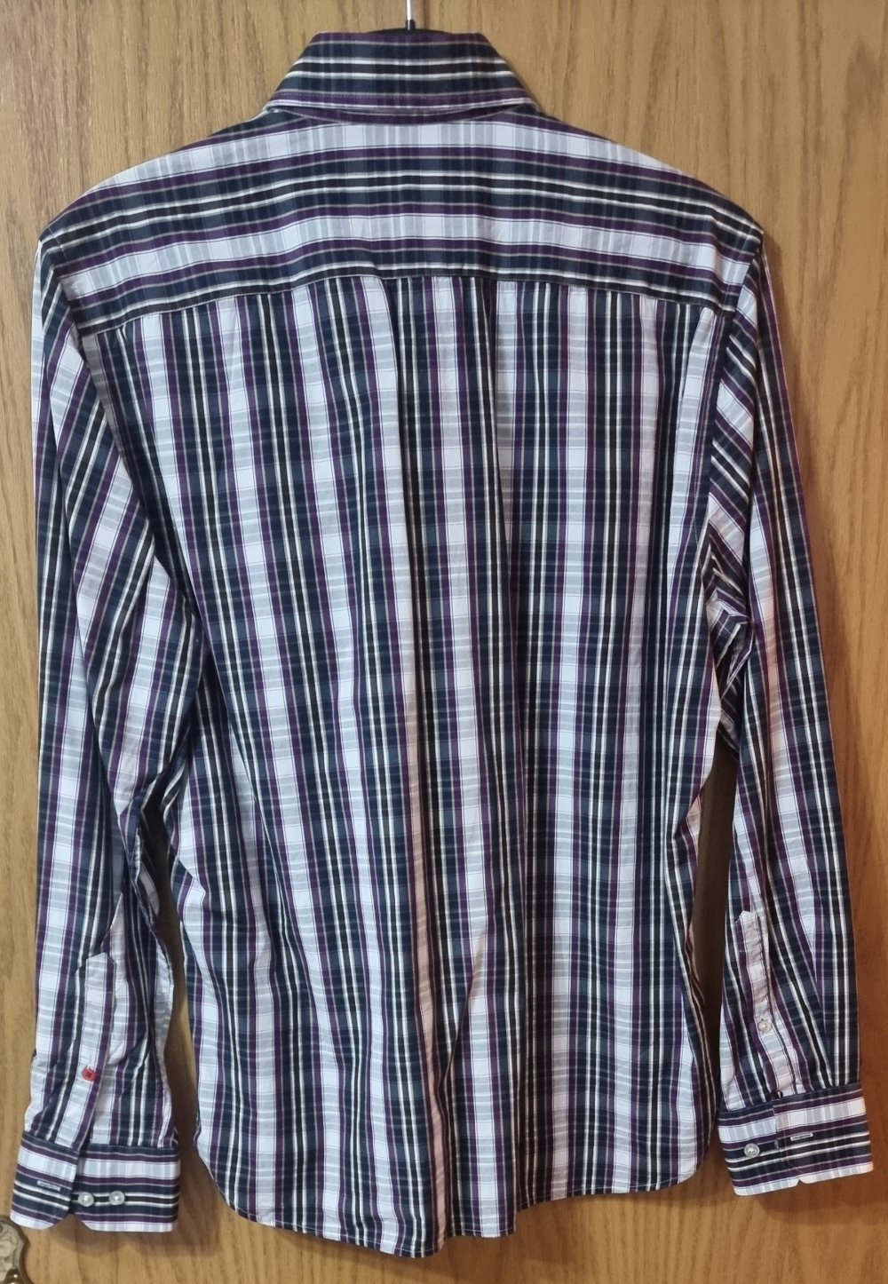 Kariertes Hemd Lila Premium