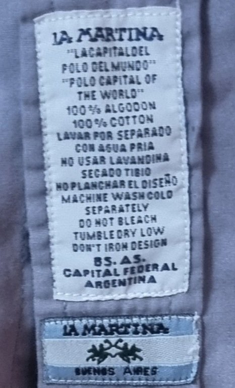 La Martina Hemd Grau