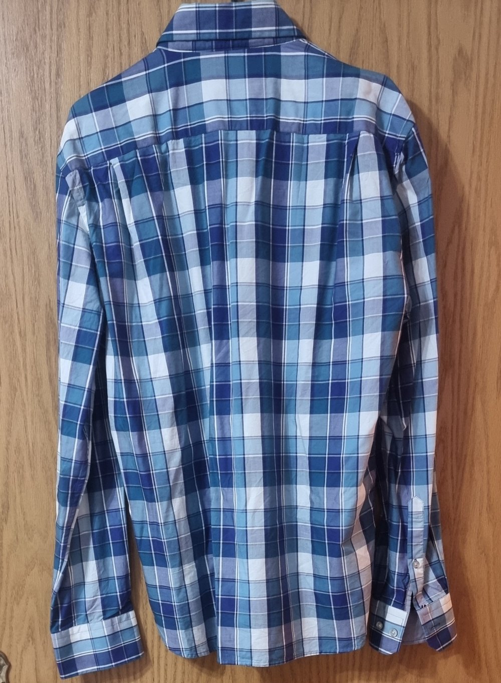 Kariertes Hemd Blau Premium