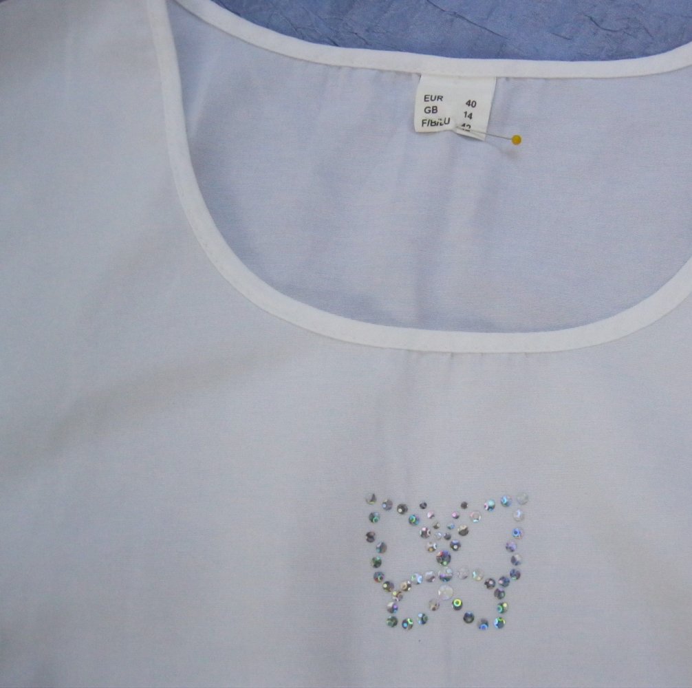 Tank Top/Bluse # weiß # Gr. 40