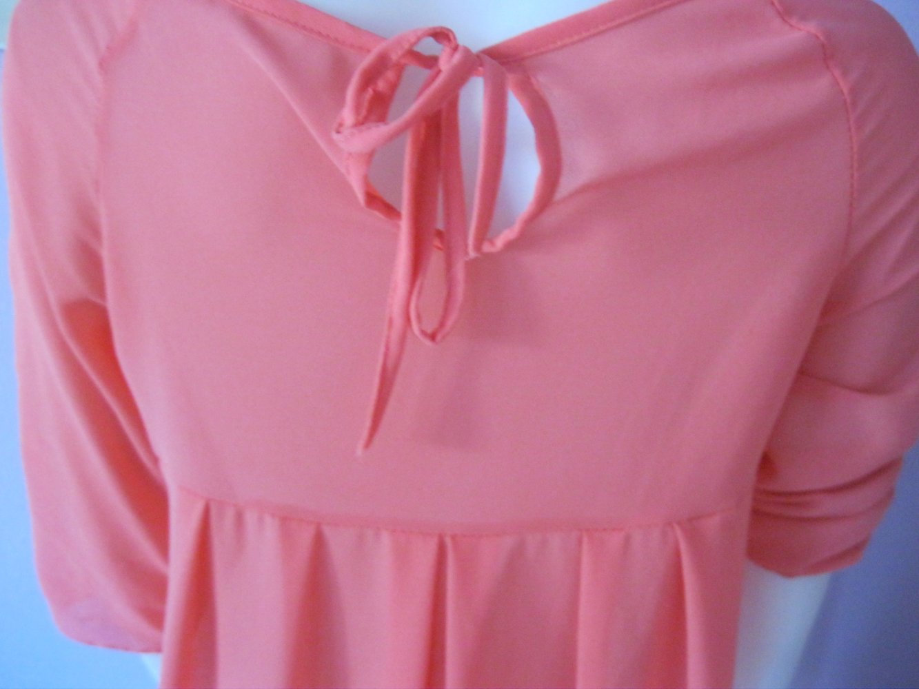 Tunika # Bluse # Print # Lachsfarbe # S-M