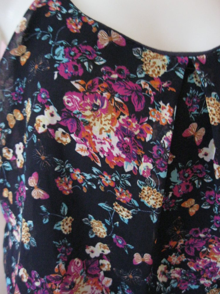 Jumpsuit # Playsuit # kurz # Schulterfrei # Blumen # Blau/Bunt Yun # 36/38