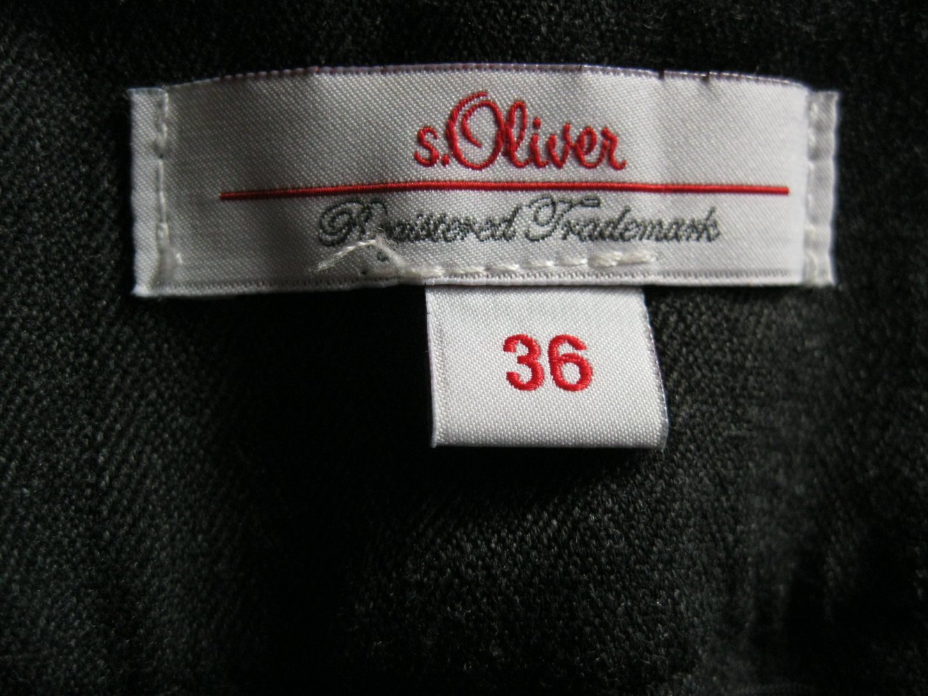Stoffhose # S.Oliver # Businesshose # Nadelstreifen # Dunkelgrau # 38