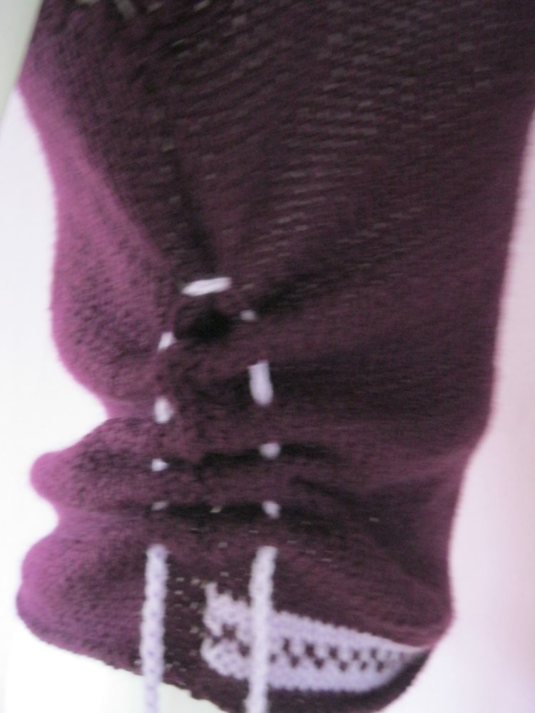 NEU Top gestrickt Handmade Lila S-L