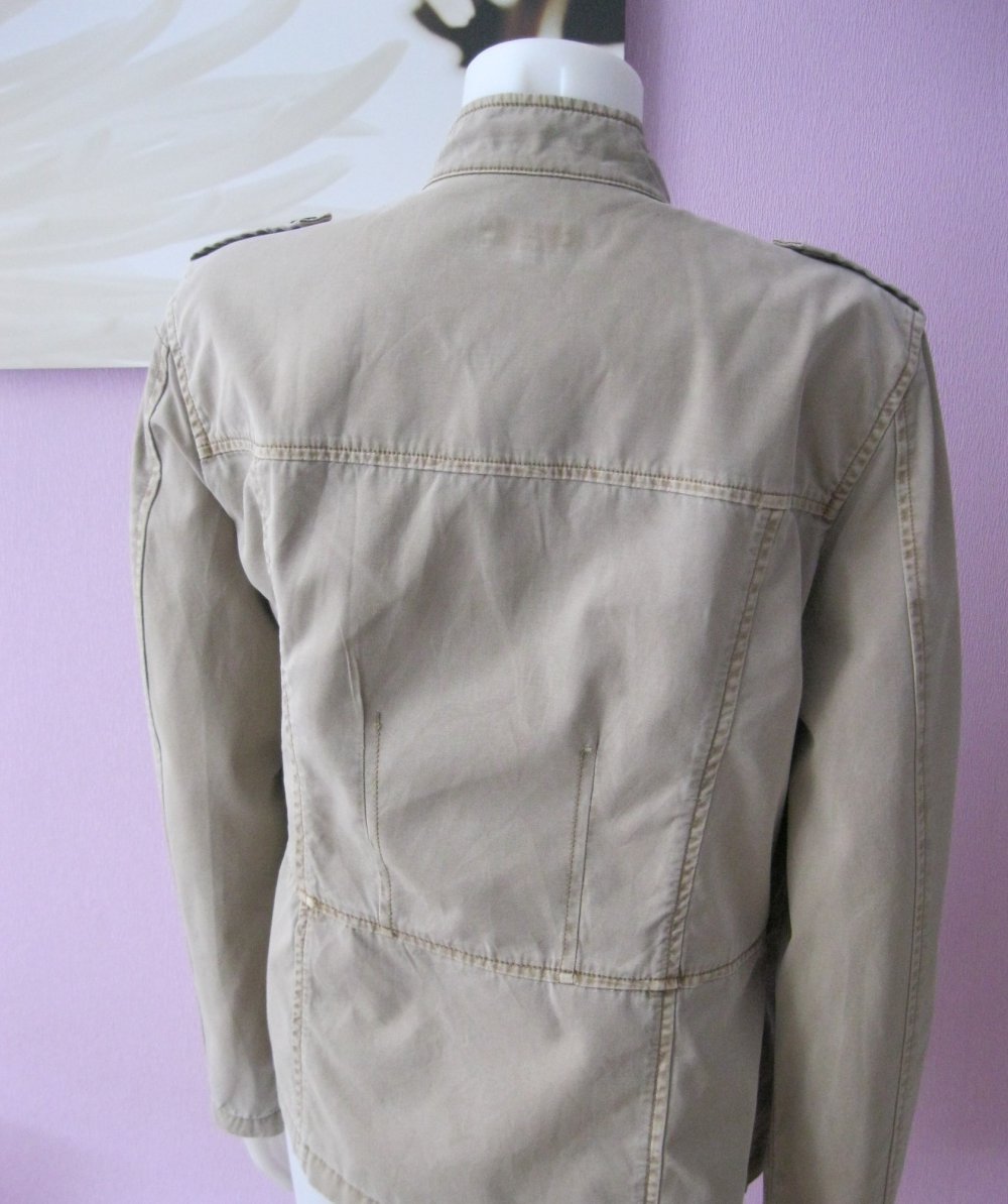 Tom Tailor # Jacke im Blazer-Stil # Khaki # 100% Baumwolle # L/XL