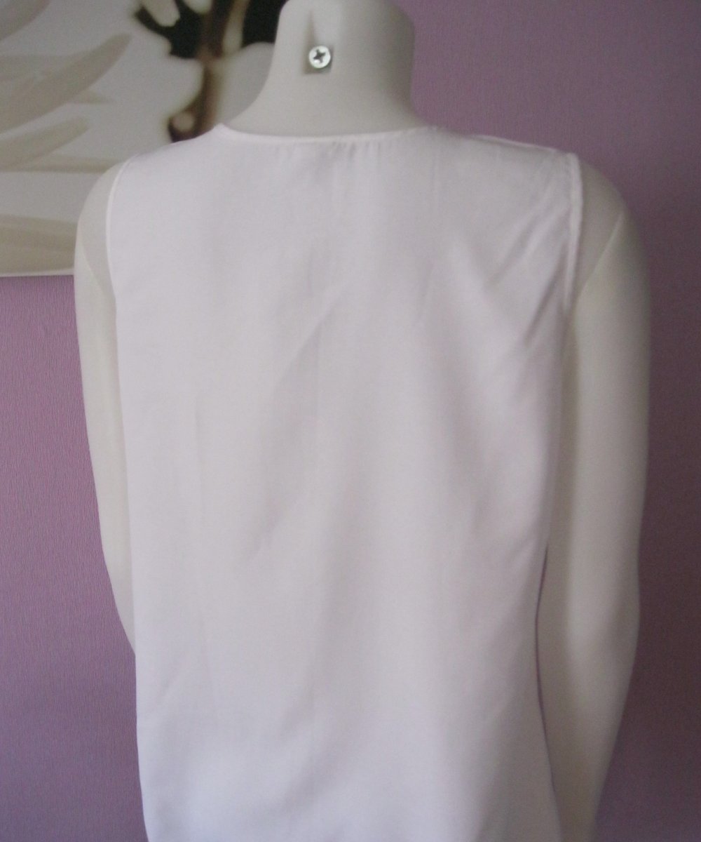 Tank Top/Bluse # weiß # Gr. 40