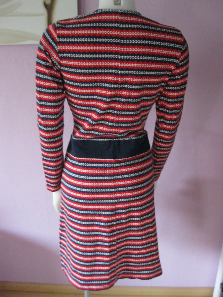 NEU # Kleid # Mademoiselle YéYé # Sixties # blau/rot # Vegan & Fair # M