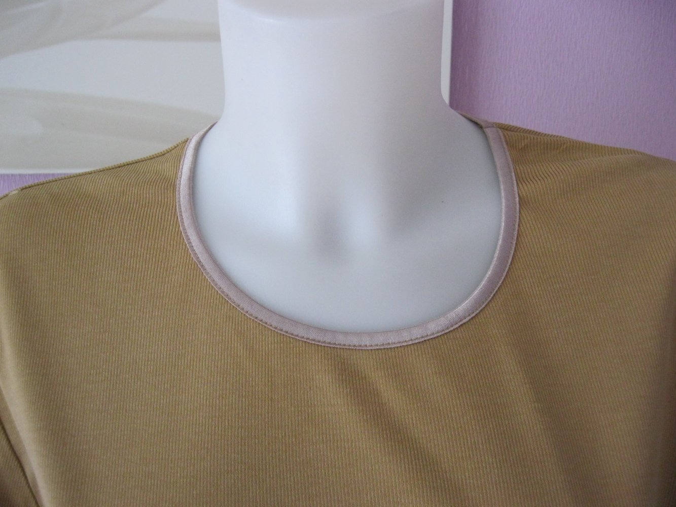 Pullover# Shirt # beige # 50% Baumwolle/Viskose # 40/42