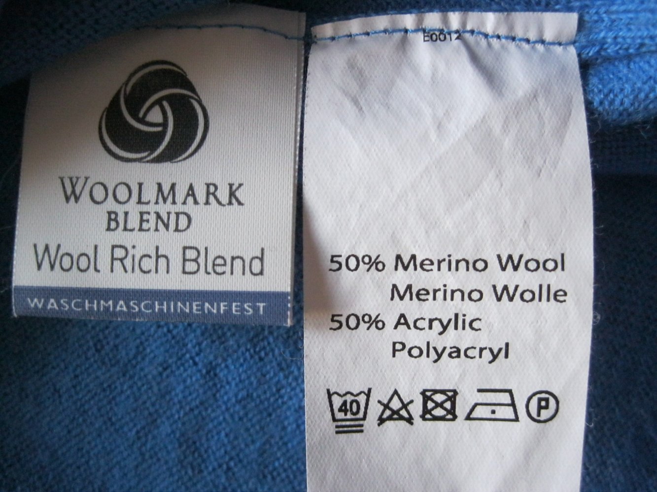 Adagio # Feinstrickpulli # Schurwolle # Blau # 44