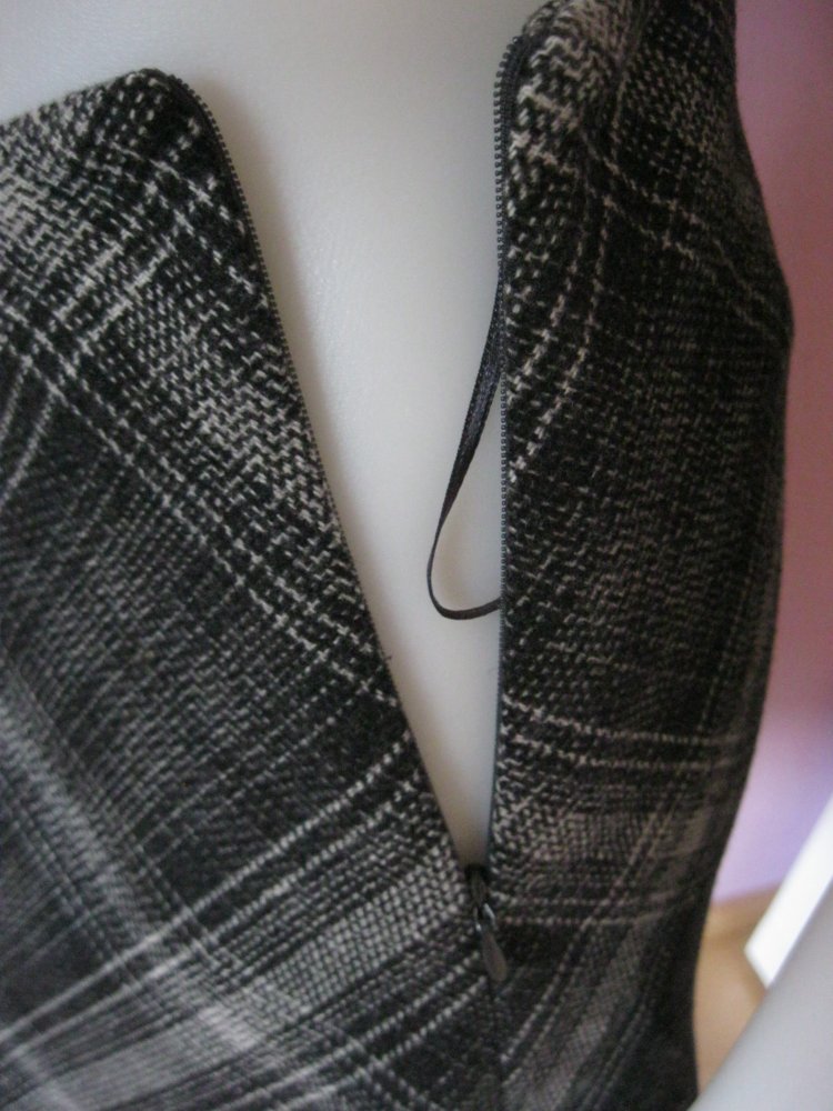 Rock A-Linie # s.Oliver # 60% Wolle # Grau/Schwarz #36