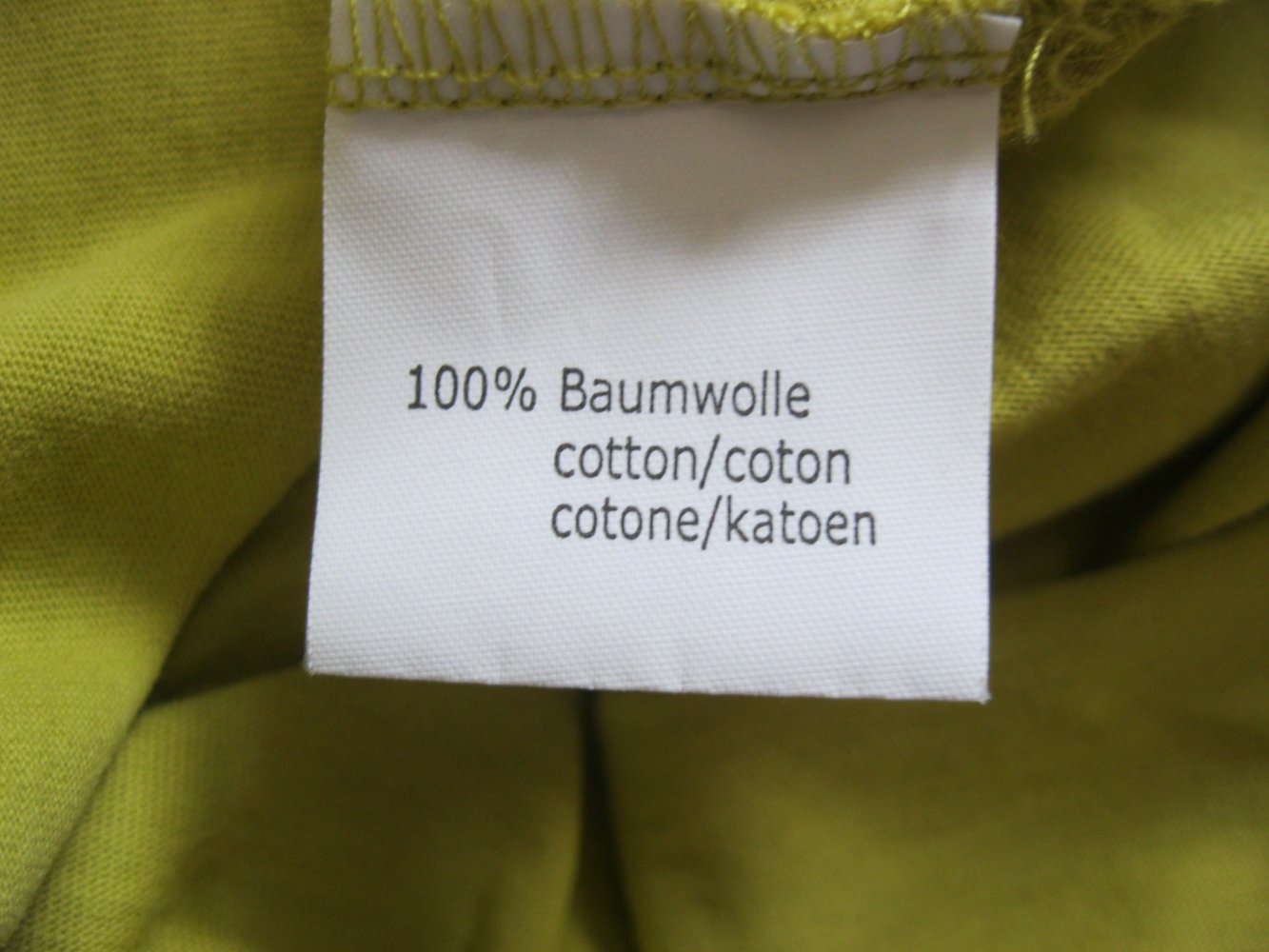 T-Shirt # Apfelgrün # 100% Baumwolle # Strass # Kirsche # 48