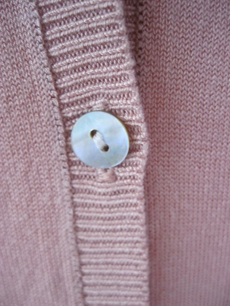 Feinstrick-Jacke/Cardigan # Chicorée # Aprikose # M