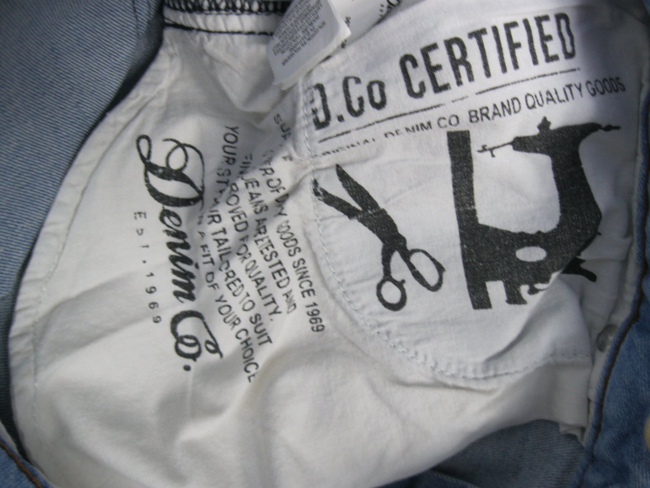 Jeans # Skinny # Denim Co. # Rpped Jeans # Hellblau # W36/L30