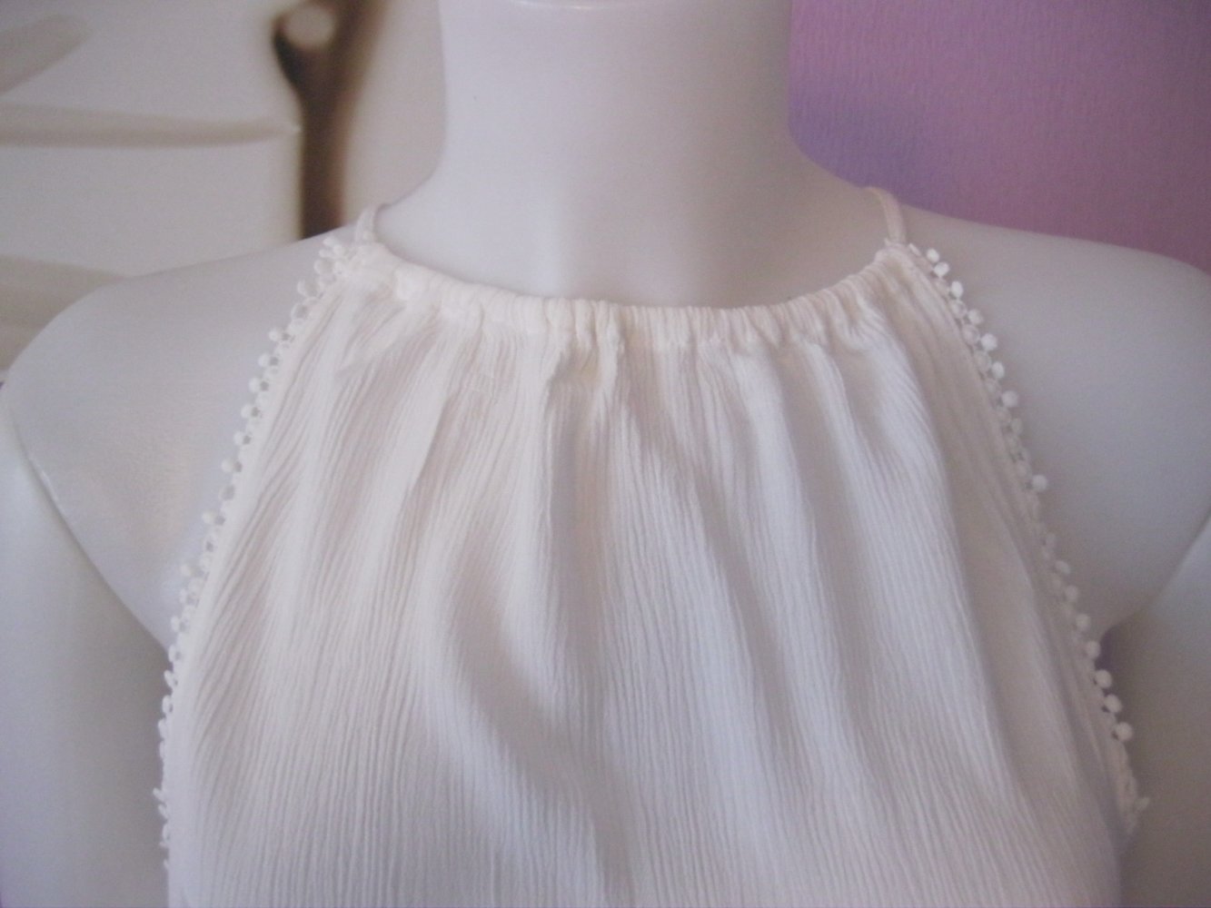 Blusen-Top # Divided # H&M # weiß # 38