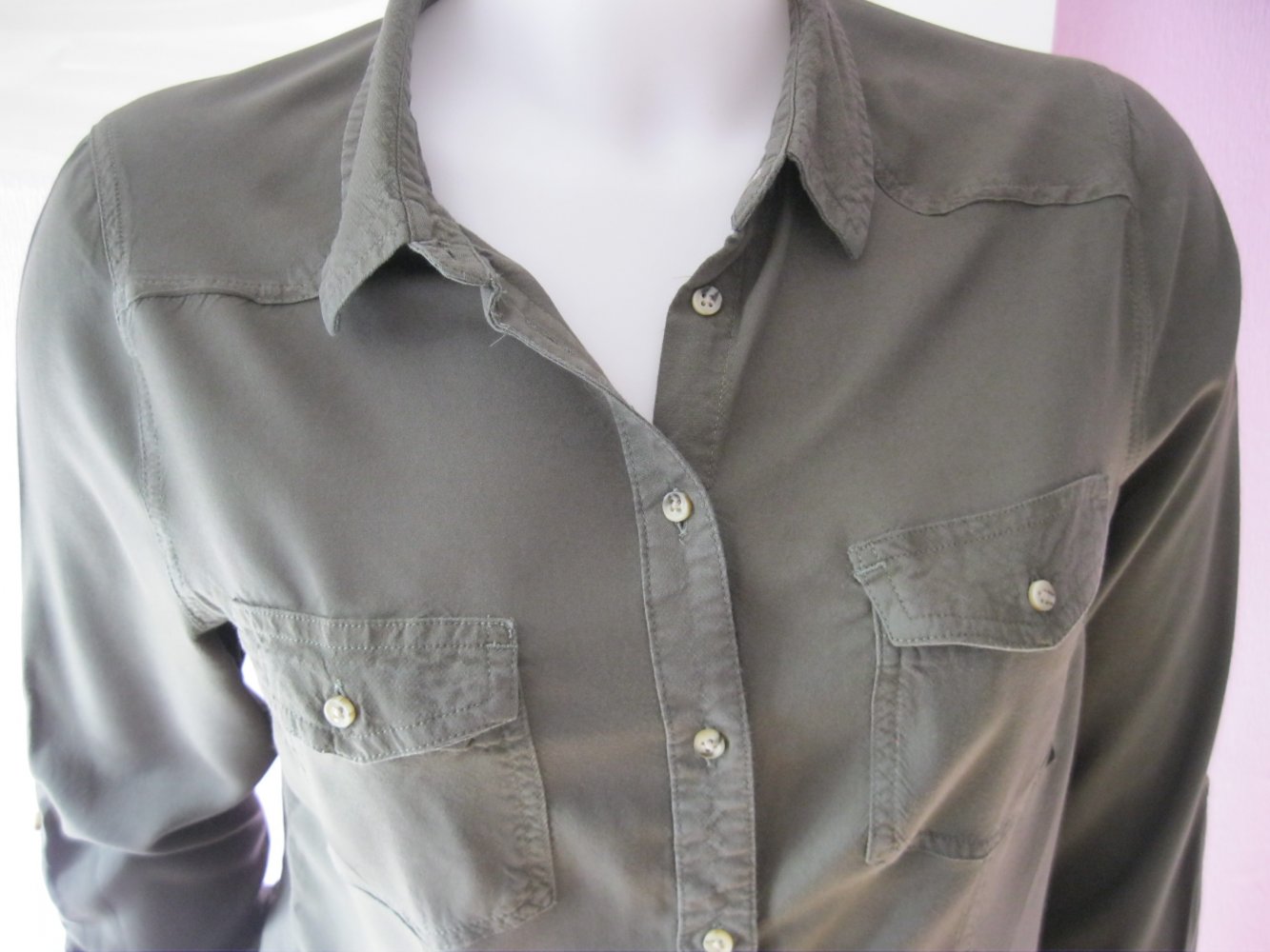 Hemd/Bluse # Tally Weijl # Oliv # Viskose # M