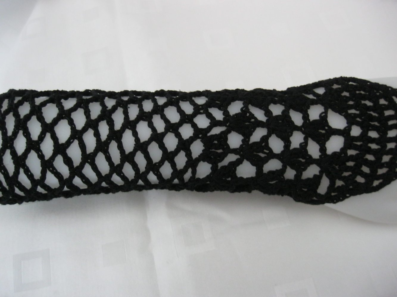 NEU Stulpen Handmade Handschuhe Mittelfinger-Schlaufe 100% Baumwolle Schwarz