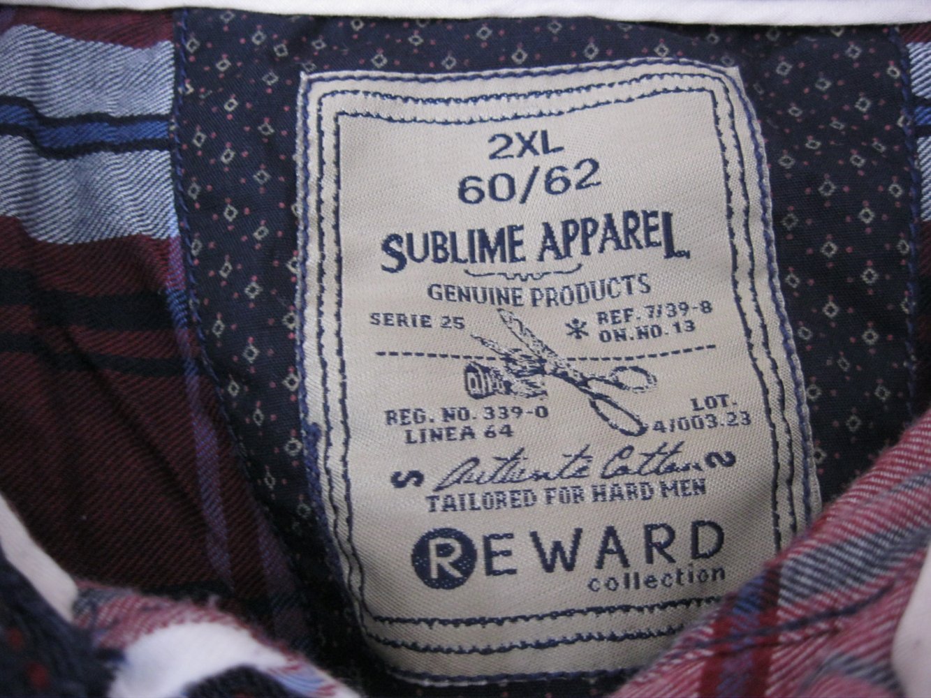 Reward Collection Hemd Kariert Baumwolle 2XL