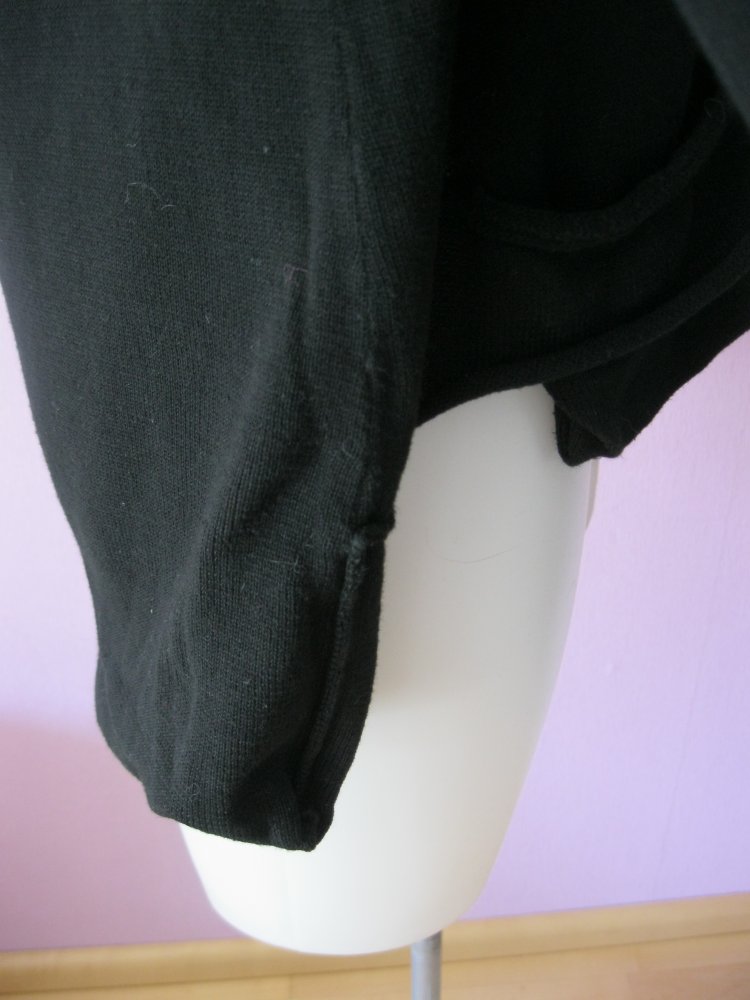 Strickjacke # 100% Baumwolle # Schwarz # L