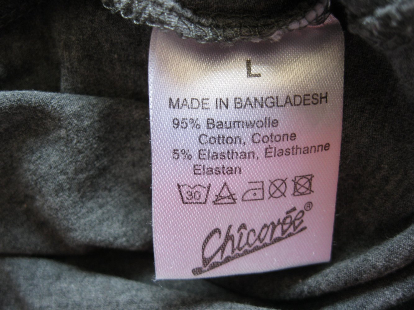 Rollkragen-Shirt # Chicoree # grau # L