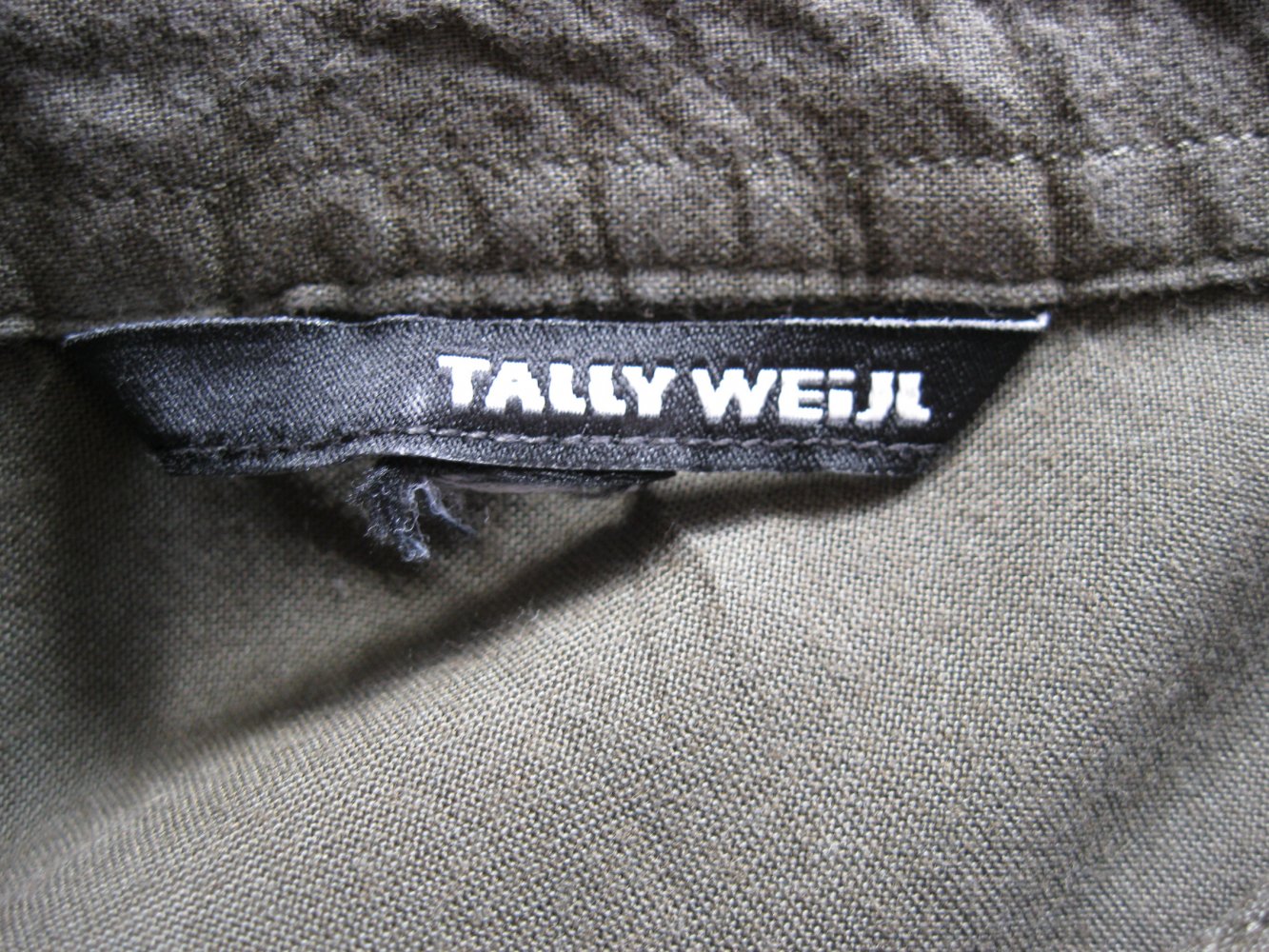 Hemd/Bluse # Tally Weijl # Oliv # Viskose # M